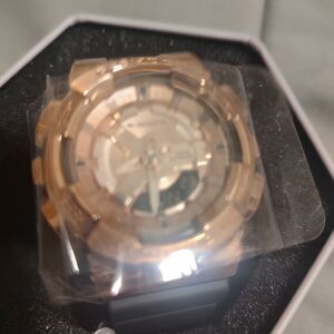 G-Shock Rose Gold Bezel with Black Strap